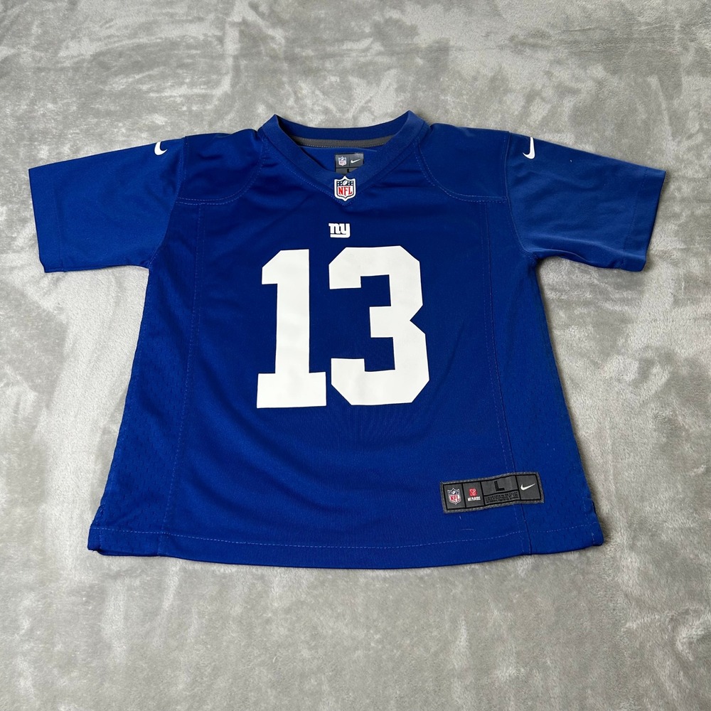 New York Giants NFL Jersey Boys Youth L Odell Beckham Jr #13 Nike